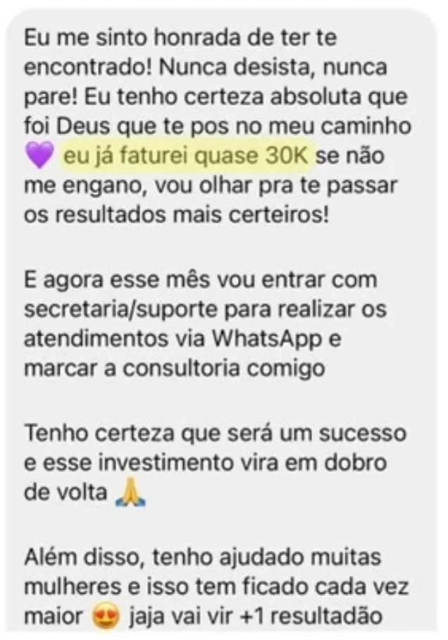 Depoimento de aluna FOCOS