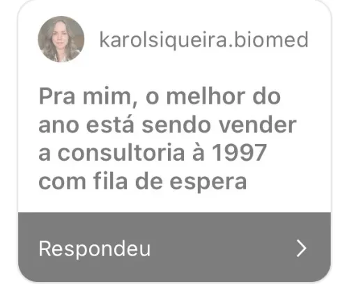 Depoimento de aluna FOCOS