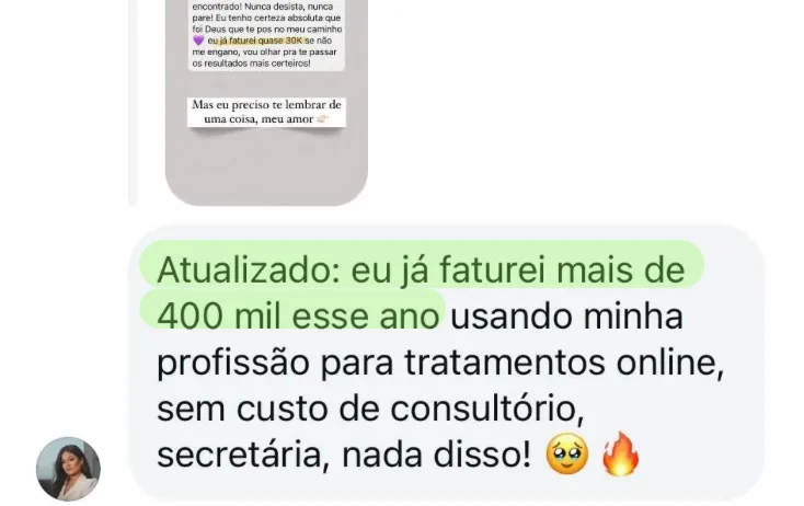 Depoimento de aluna FOCOS